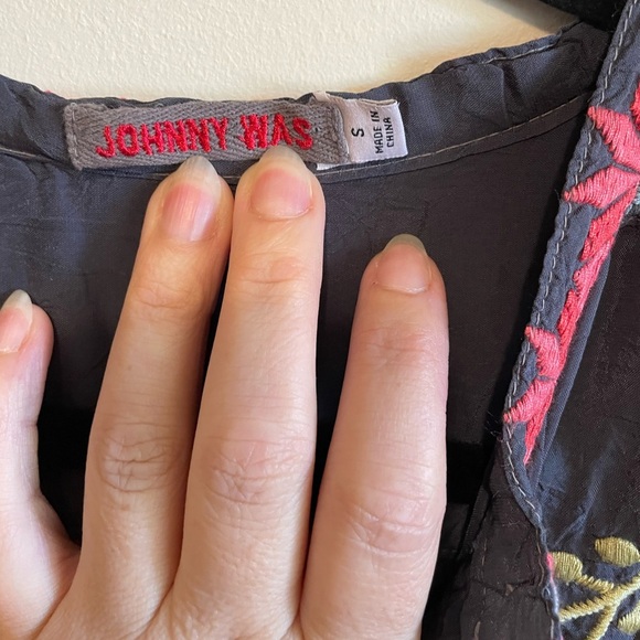 #31- JOHNNY WAS-TAZANNA TUNIC size small - Picture 5 of 6